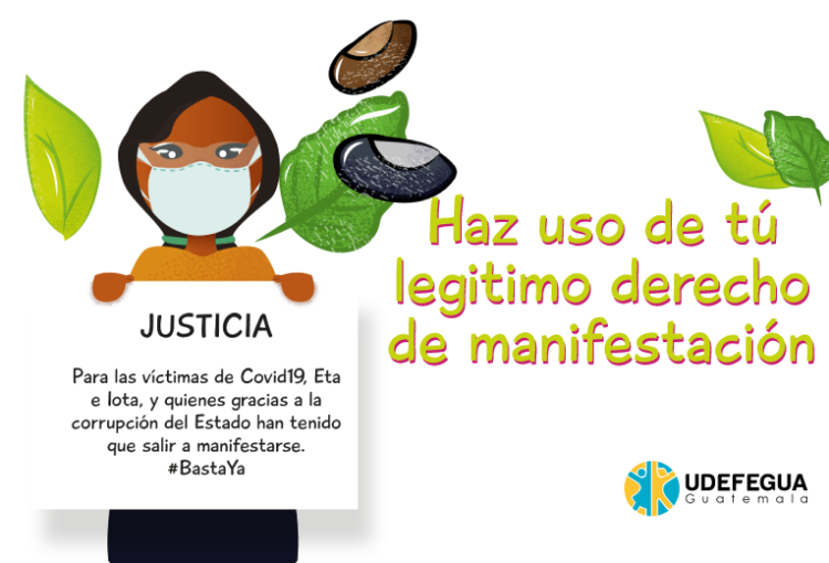 Haz uso de tú legitimo derecho de manifestación