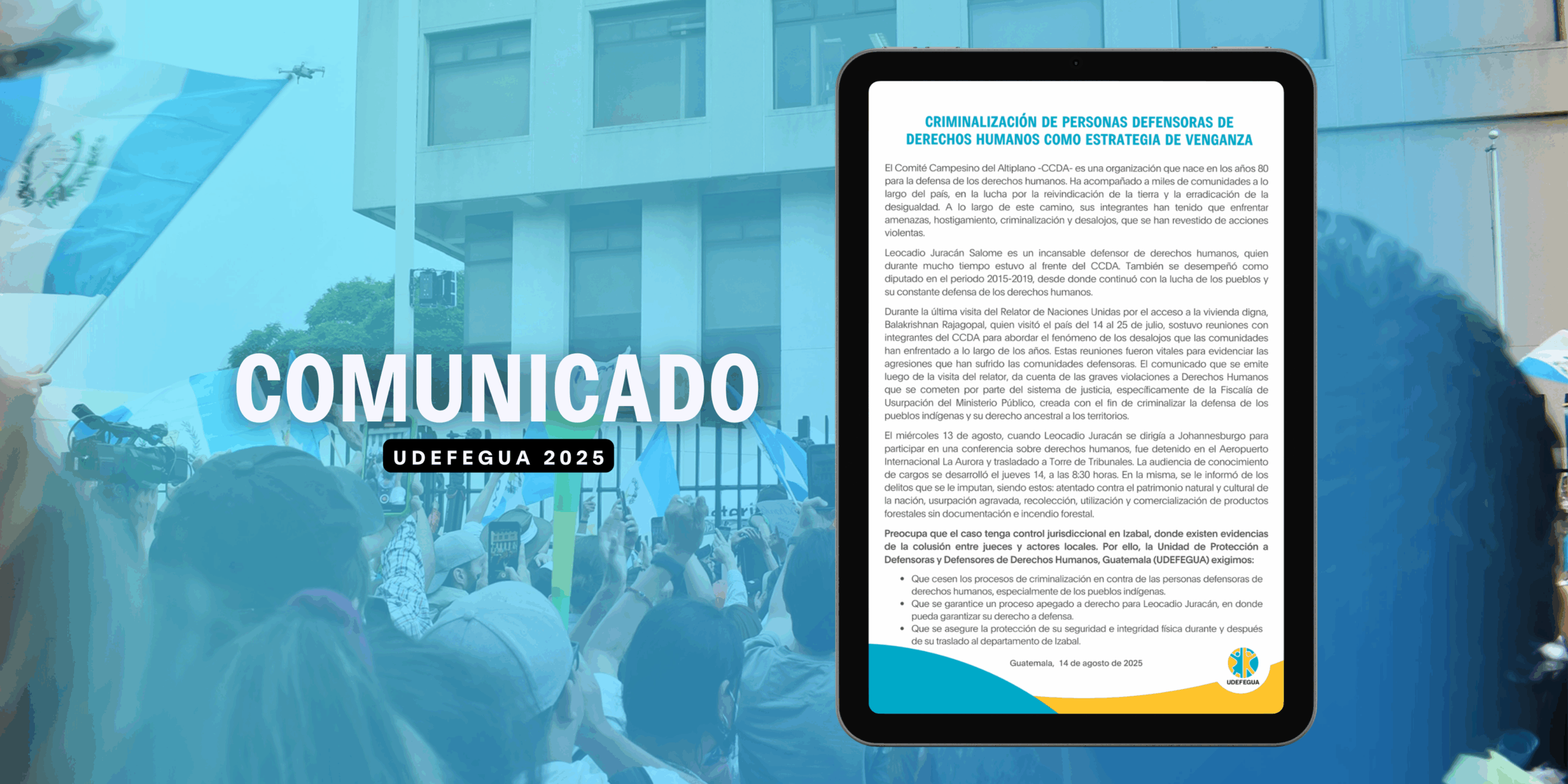 Criminalización de personas defensoras de derechos humanos como estrategia de venganza